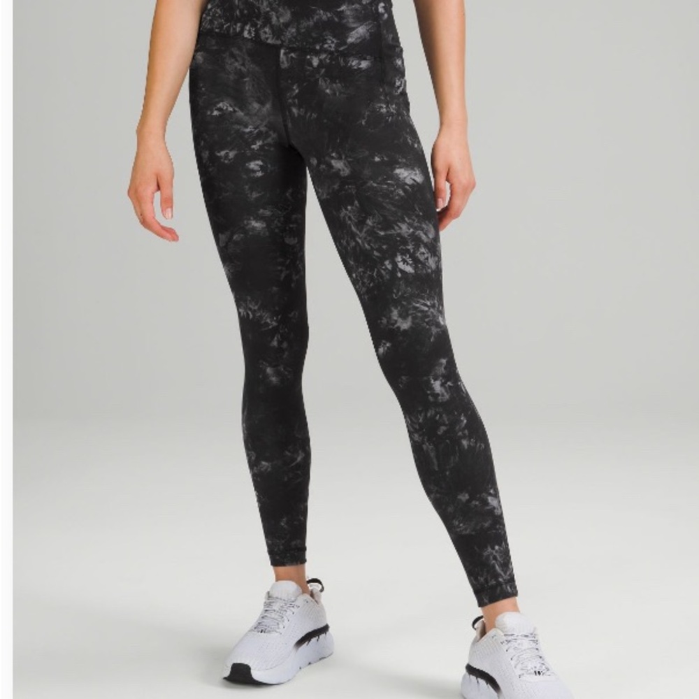 Lululemon Athletica Black Patterned Leggings
